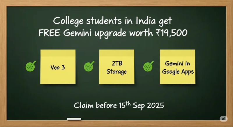 Google Offers Free AI Pro Plan to Indian Students