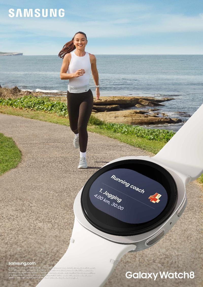Samsung watch 8 running coach