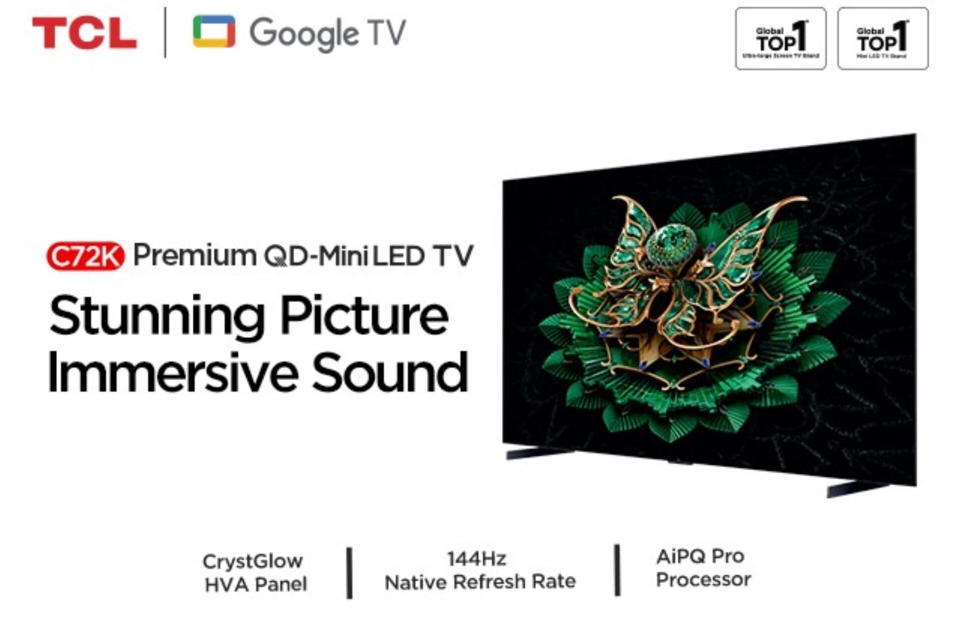TCL Launches C72K QD Mini-LED TV