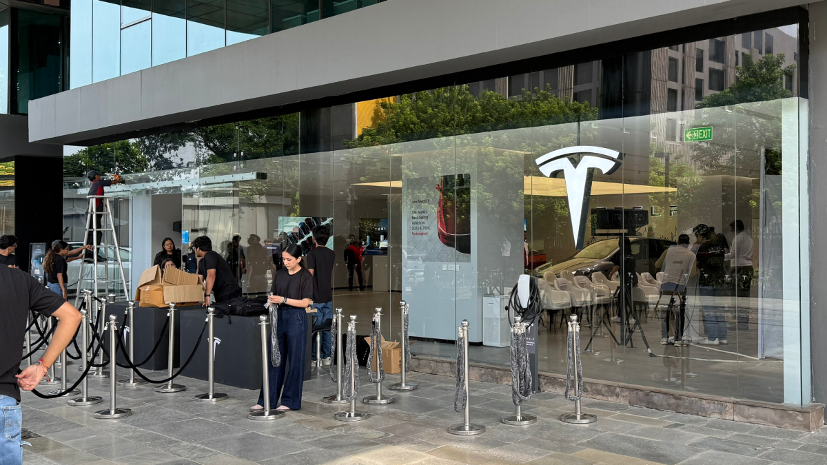 Tesla Opens Second Indian Showroom in Delhi's Aerocity