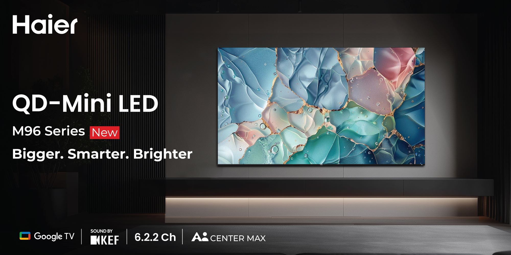 Haier Launches M92 and M96 QD Mini LED AI TVs in India with KEF Sound