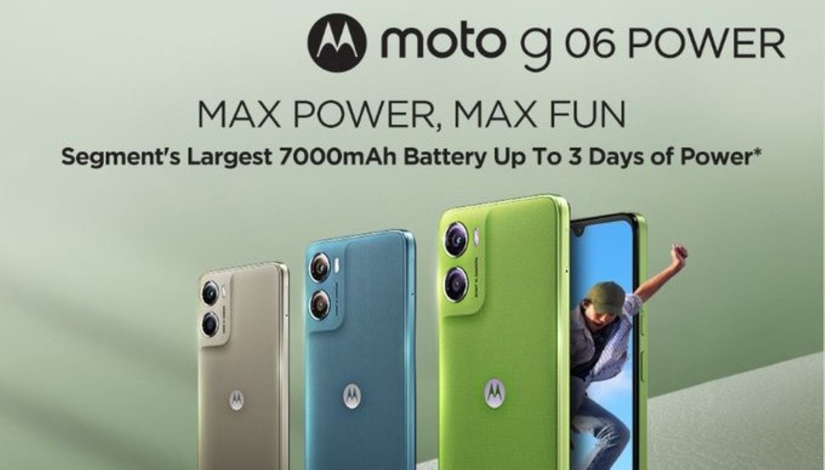 Motorola Launches Moto g06 POWER with 7000mAh Battery at Rs 7,499