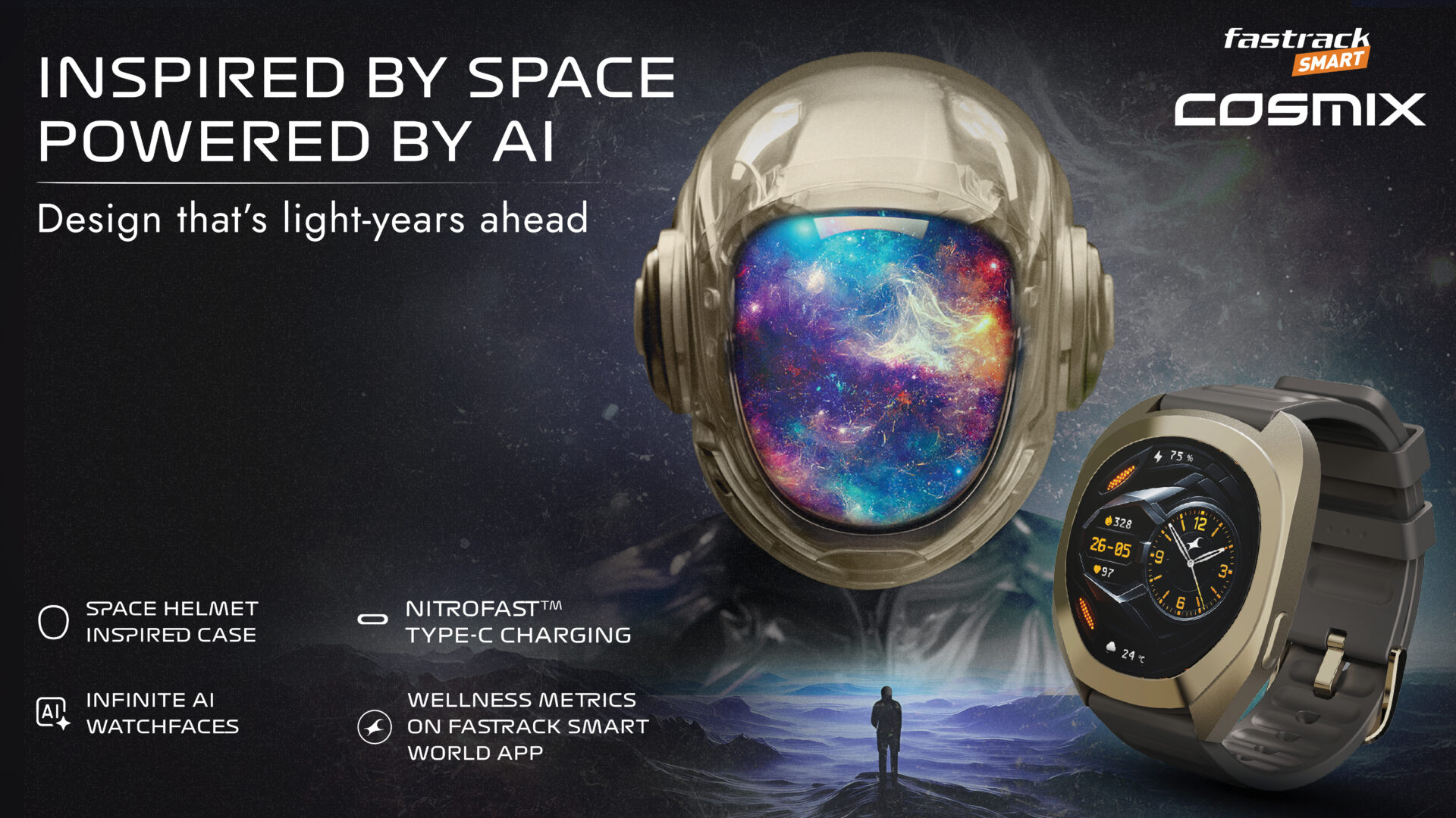 Fastrack Smart Launches Cosmix Smartwatch With Space Design and Built-in AI 1 Fastrack Smart Launches Cosmix Smartwatch With Space Design and Built-in AI