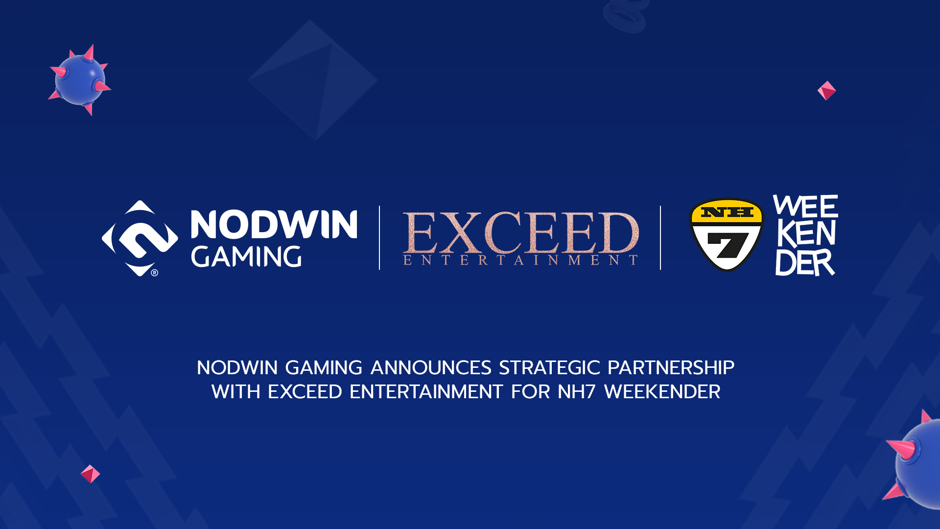 NODWIN Gaming and Exceed Entertainment Partner to Boost NH7 Weekender's Commercial Reach 1 NODWIN Gaming and Exceed Entertainment Partner to Boost NH7 Weekender's Commercial Reach