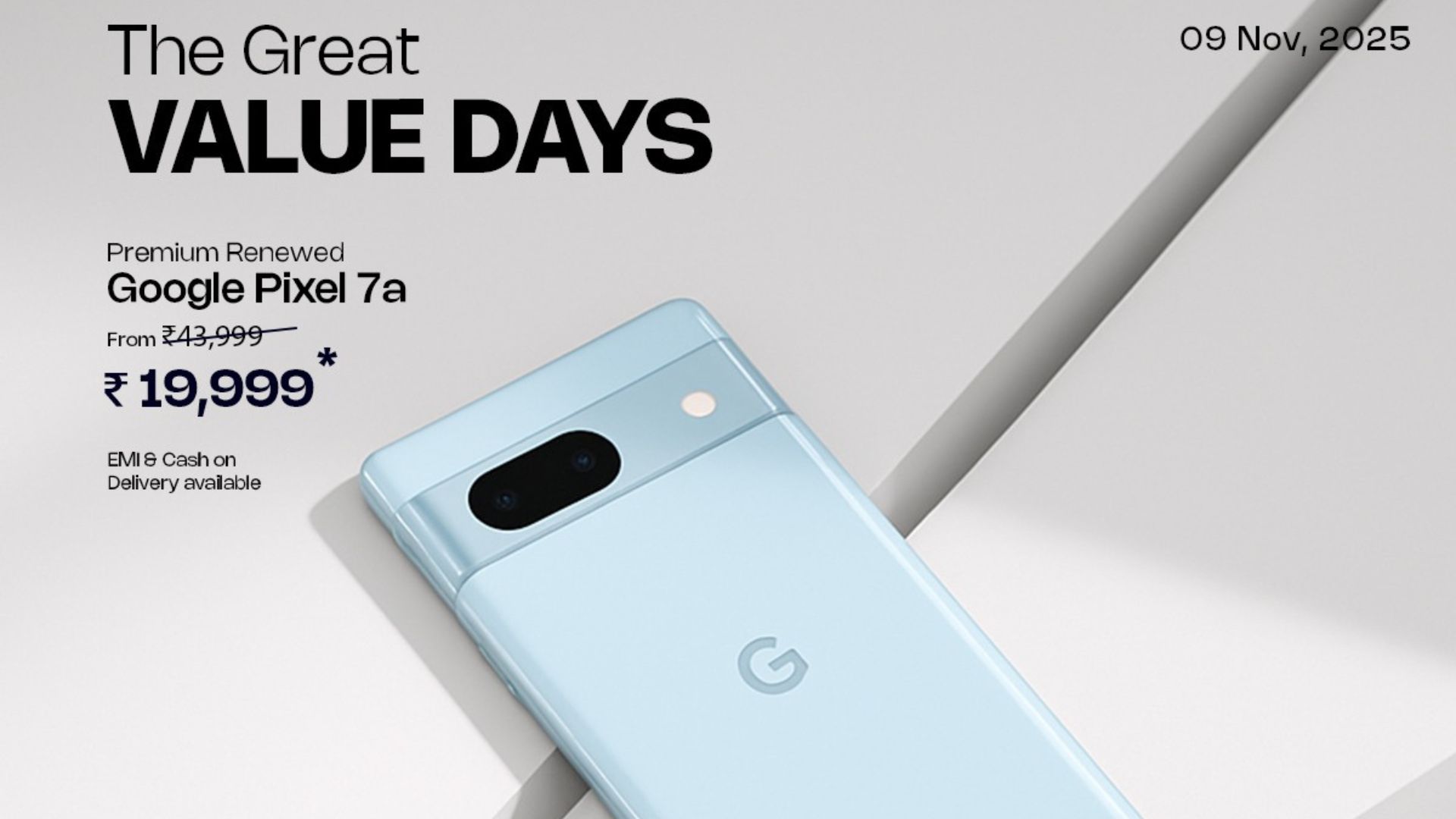 ControlZ Announces Google Pixel 7a Flash Drop at ₹19,999