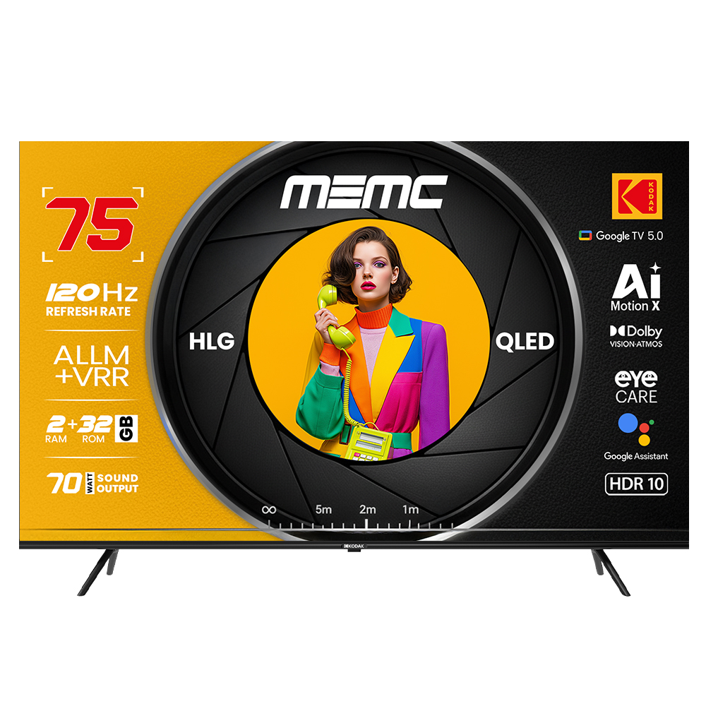 Kodak TV Launches MotionX QLED Series in India Starting at Rs 31,999