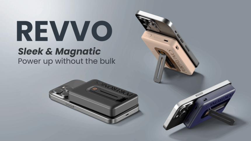 Portronics Launches Revvo Magnetic Power Bank with Built-in Cable for Se
