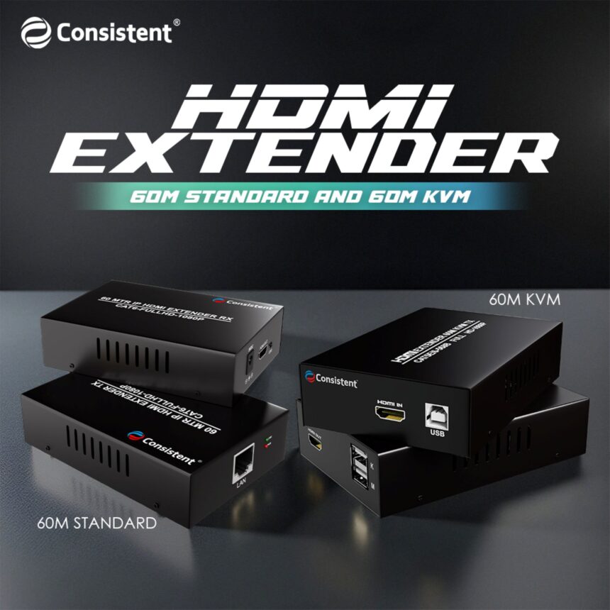 Consistent Infosystems Releases HDMI Extenders with 60 Meter Transmission Range