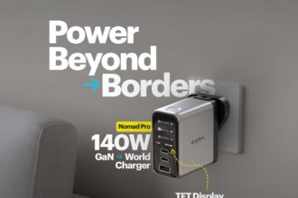 Stuffcool launches Nomad Pro 140W GaN charger with display in India