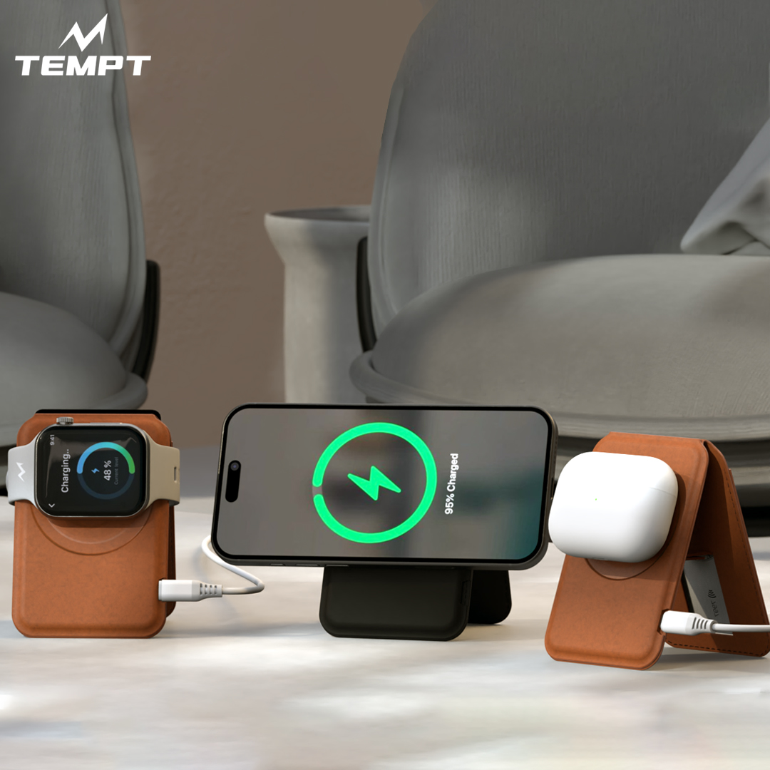 TEMPT Launches Trigo 3-in-1 MagSafe Wallet and Charger in India for Rs 1,599