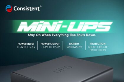 Consistent Infosystems Launches 2200mAh MINI-UPS for Uninterrupted Router Power